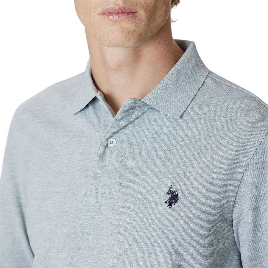 Must Polo da uomo a maniche lunghe cotone piquet U.S. Polo Assn | US40177006188